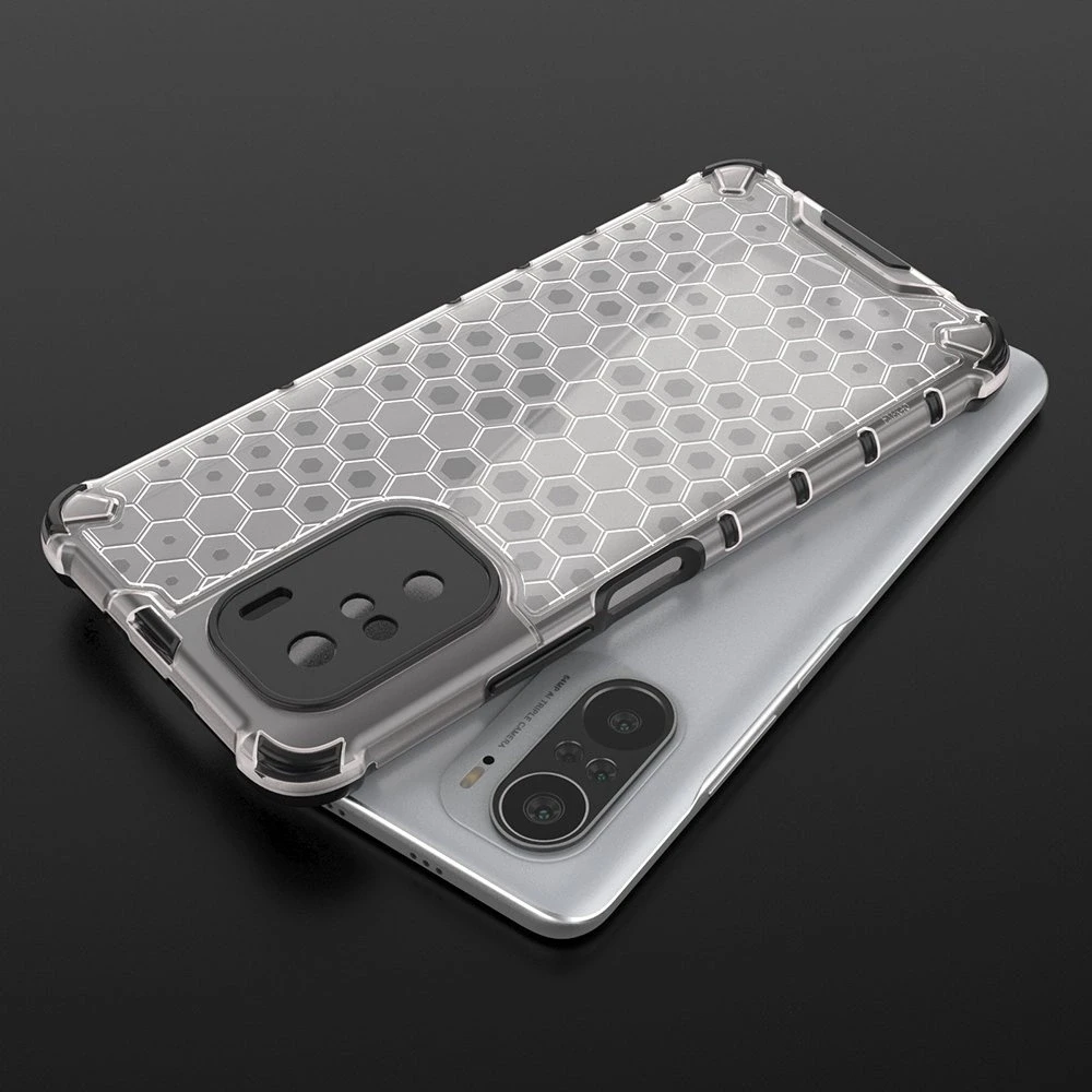 Hurtel Honeycomb dėklas skirtas Xiaomi Redmi K40 Pro+ / K40 Pro / K40 / Poco F3, žalias