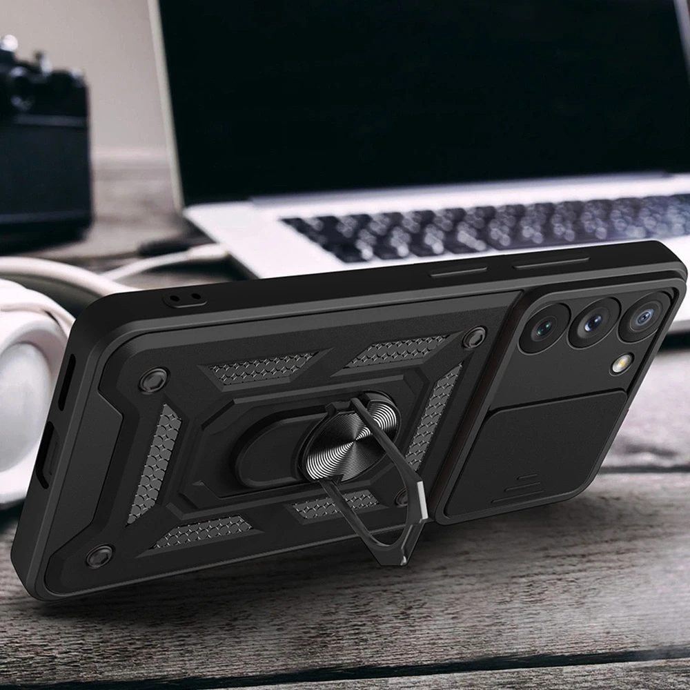 iLike Hurtel Hybrid Armor Camshield dėklas skirtas Samsung Galaxy A34 5G, rožinis