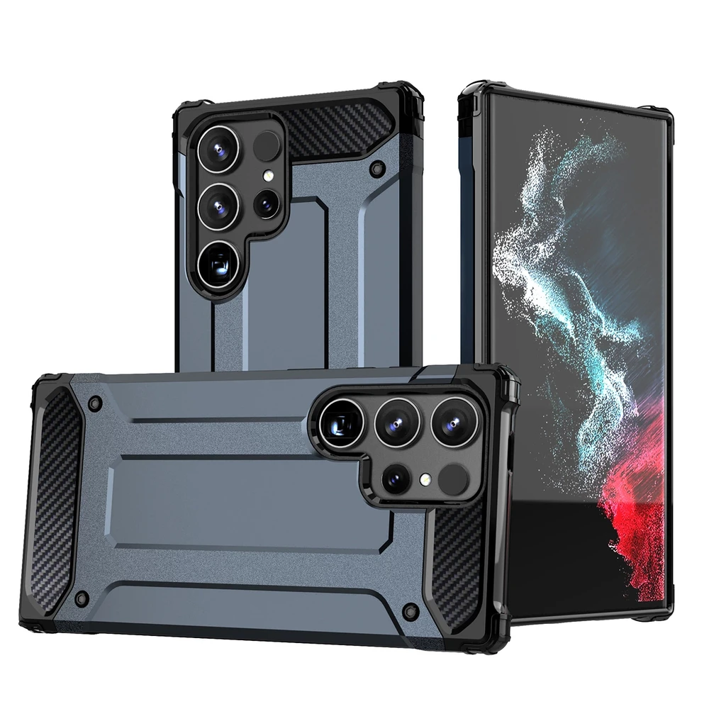 Hurtel Hybrid Armor Samsung Galaxy S25 Ultra dėklas telefonui mėlynos spalvos