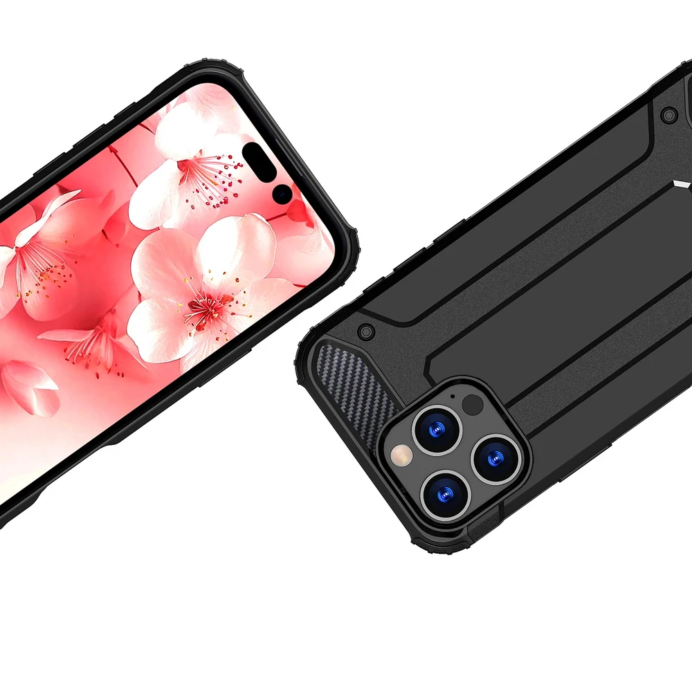 Hurtel Hybrid Armor Apple iPhone 16 Pro – dėklas telefonui juodos spalvos