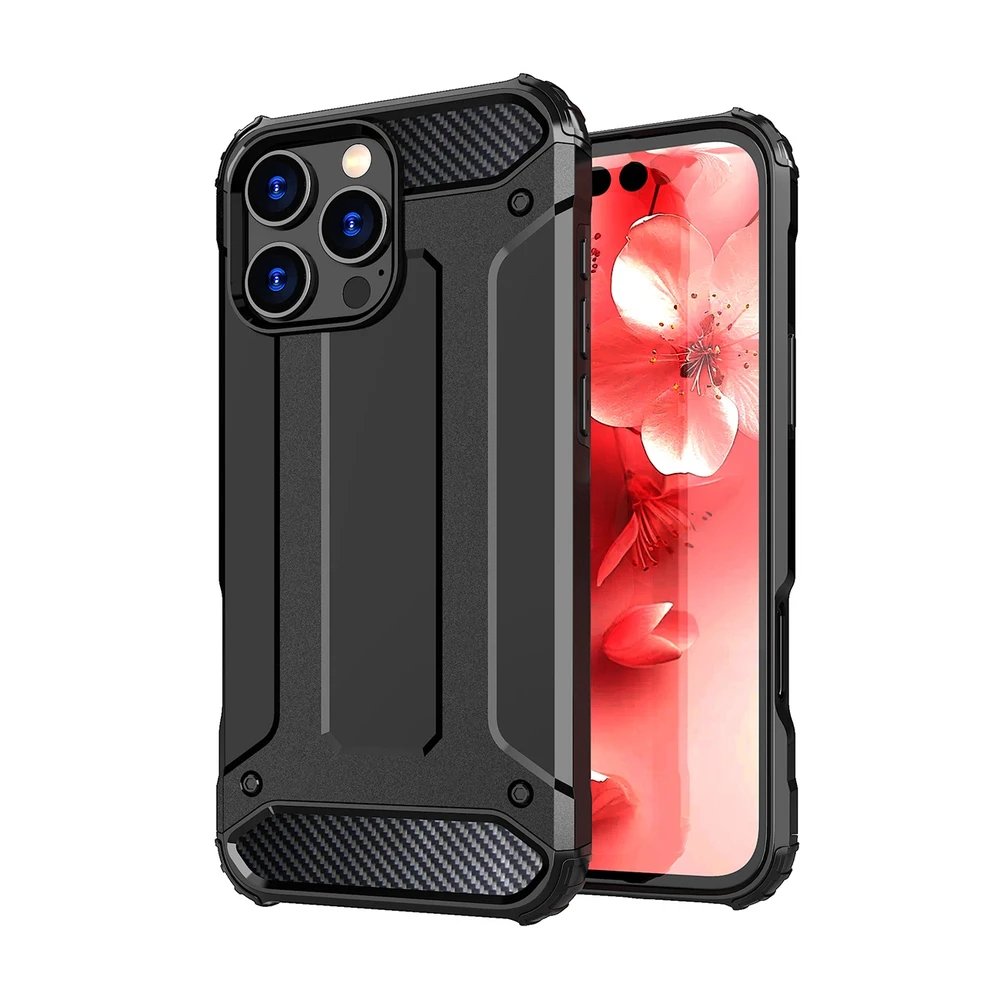 Hurtel Hybrid Armor Apple iPhone 16 Pro – dėklas telefonui juodos spalvos