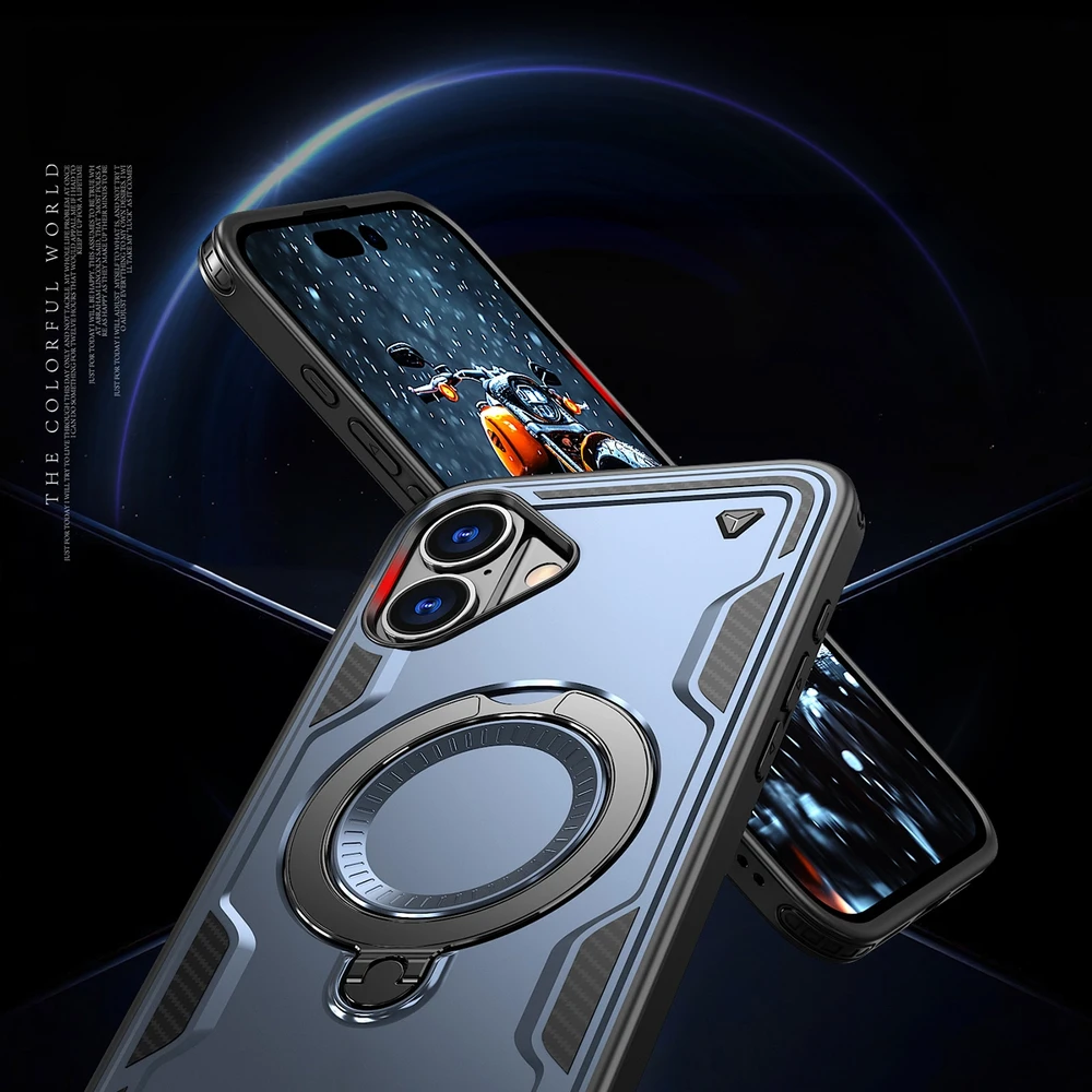 Hurtel Hybrid Armor Trendy MagSafe Apple iPhone 16 Plus – dėklas teleofnui mėlynos spalvos