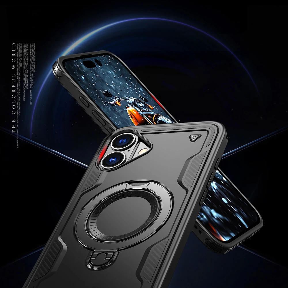 Hurtel Hybrid Armor Trendy MagSafe Apple iPhone 16 Plus – dėklas telefonui juodos spalvos