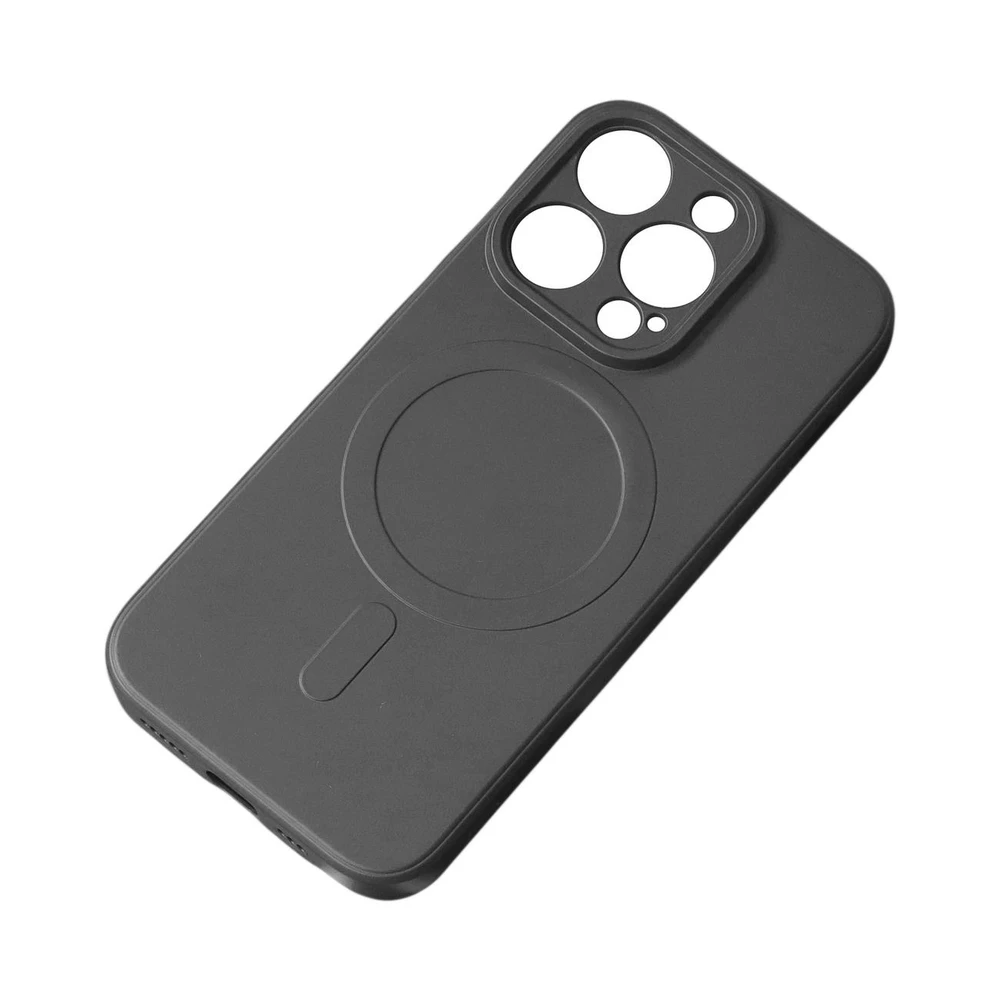 Hurtel Apple iPhone 14 Pro Max silikoninis Magnetic Magsafe - dėklas telefonui juodos spalvos