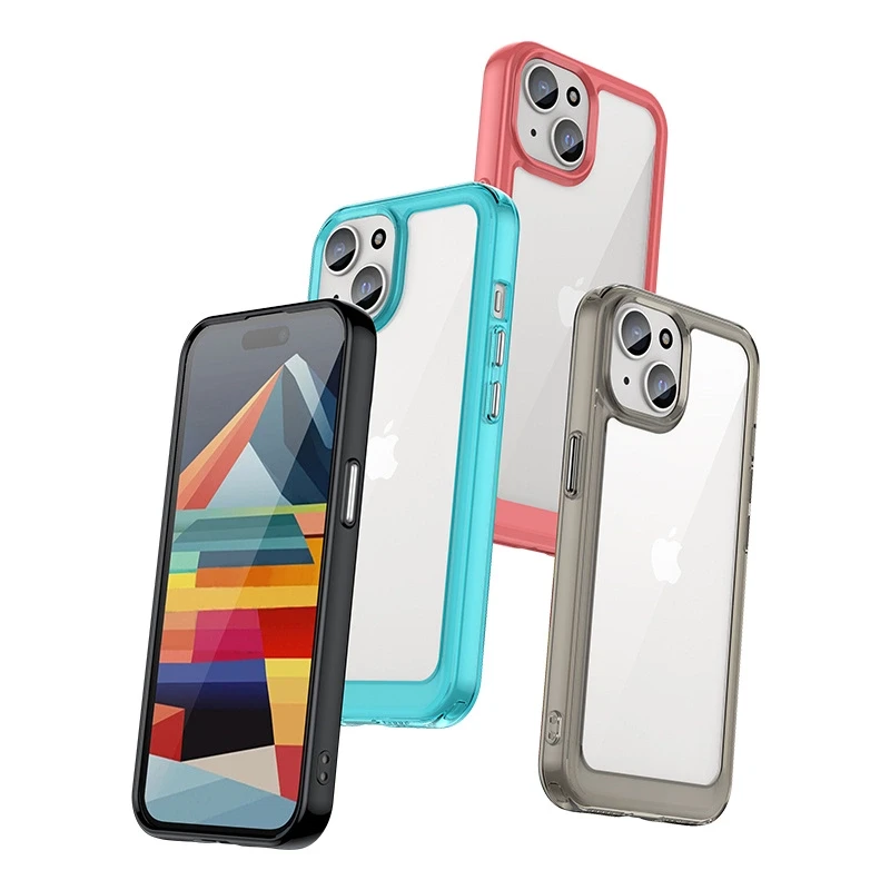 Hurtel Apple iPhone 15 Outer Space Reinforced Flexible Frame - dėklas telefonui juodos spalvos