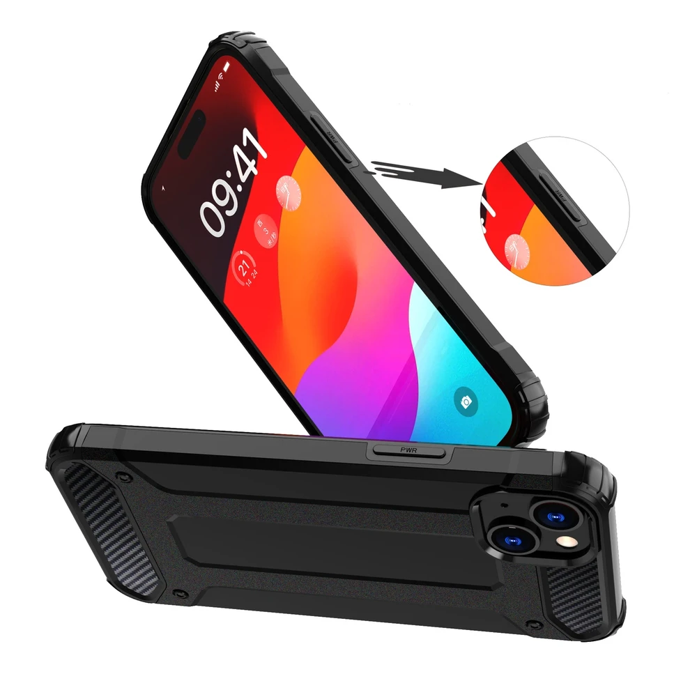 Hurtel Apple iPhone 15 Plus Hybrid Armor – dėklas telefonui mėlynos spalvos