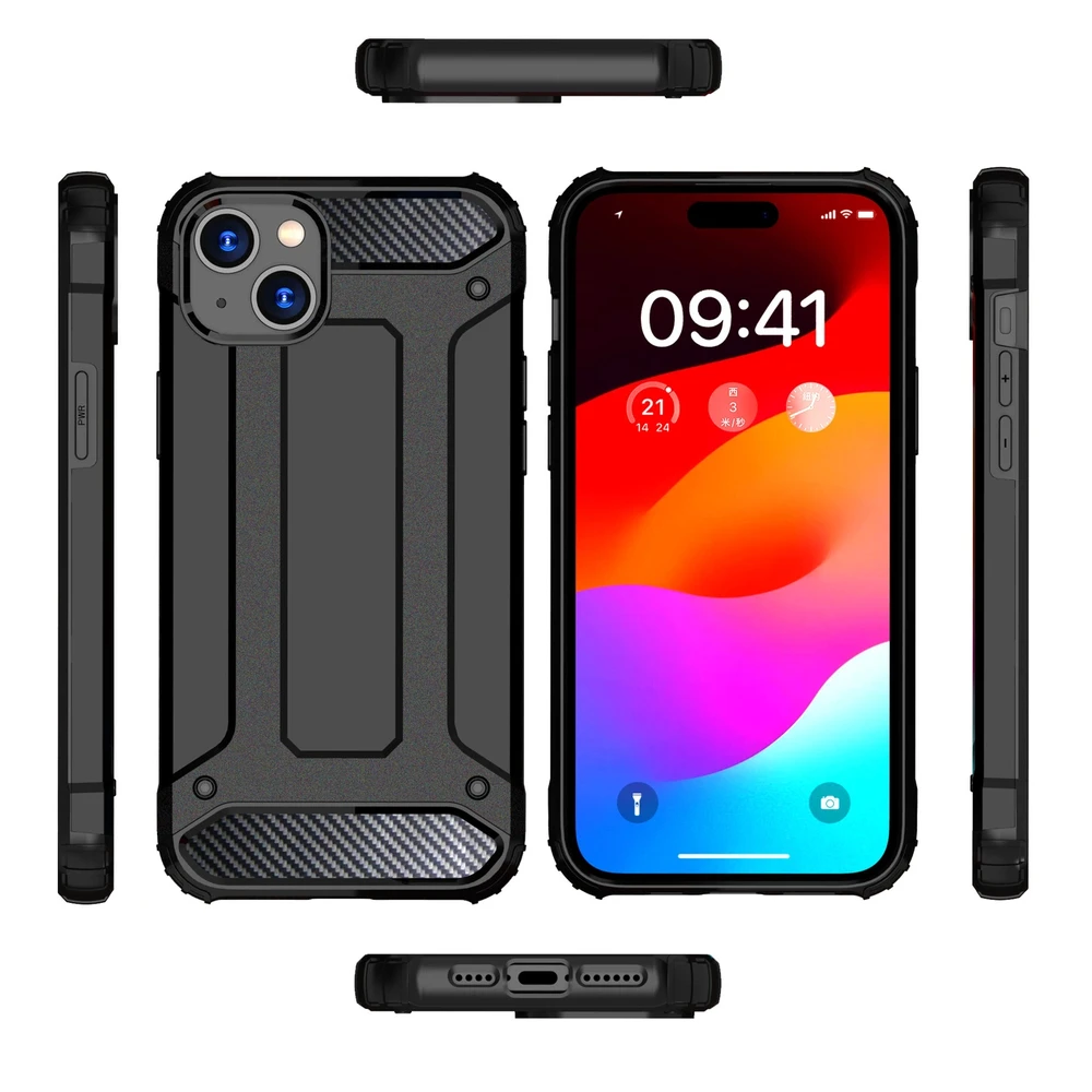 Hurtel Apple iPhone 15 Plus Hybrid Armor – dėklas telefonui mėlynos spalvos