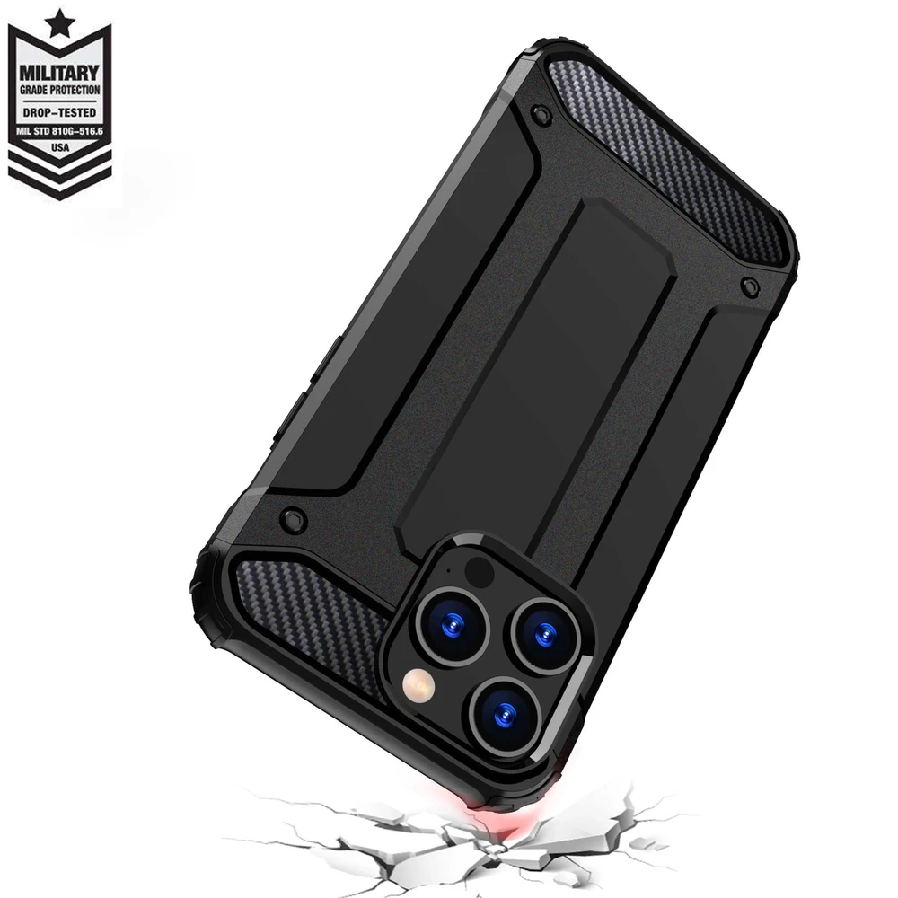 Hurtel Apple iPhone 15 Pro Max Hybrid Armor – dėklas telefonui mėlynos spalvos