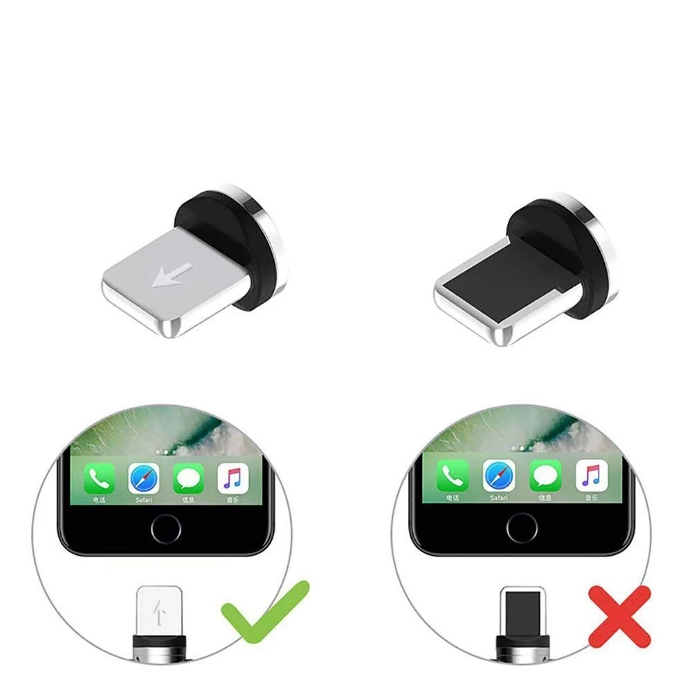 Hurtel kištuko adapteris magnetiniam USB kabeliui „Lightning“ su sidabrine spalva