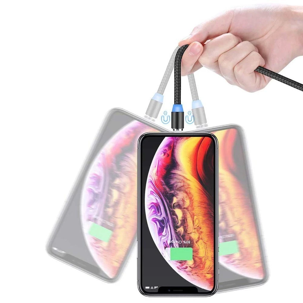 Hurtel kištuko adapteris magnetiniam USB kabeliui „Lightning“ su sidabrine spalva