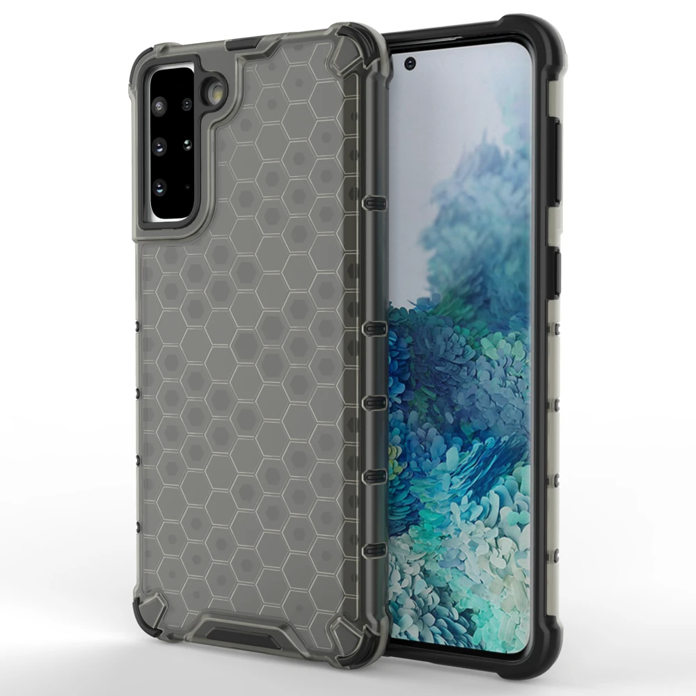 Hurtel Honeycomb dėklas skirtas Samsung Galaxy S22 + (S22 Plus), juodas