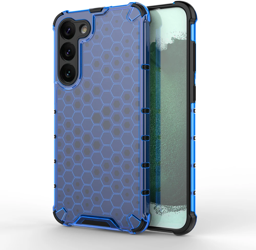 Hurtel Honeycomb dėklas skirtas Samsung Galaxy S23 +, mėlynas