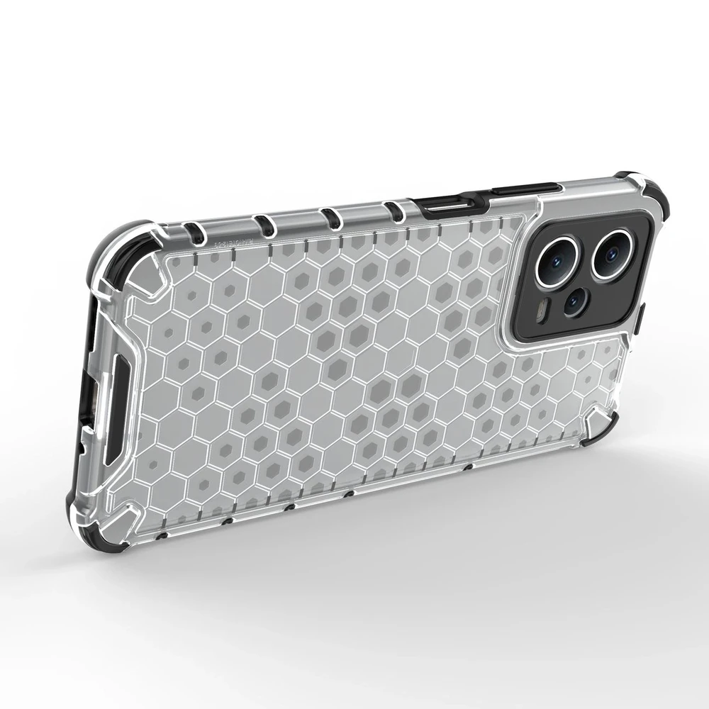 Hurtel Honeycomb Xiaomi Redmi Note 12 5G / Poco X5 5G armored hybrid dėklas telefonui juodos spalvos