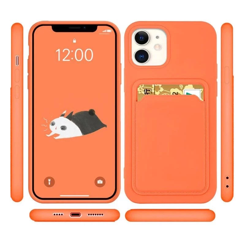 Hurtel Card silikoninis Wallet Wallet With Card Slot Documents Samsung Galaxy A72 4G dėklas telefonui violetinės spalvos