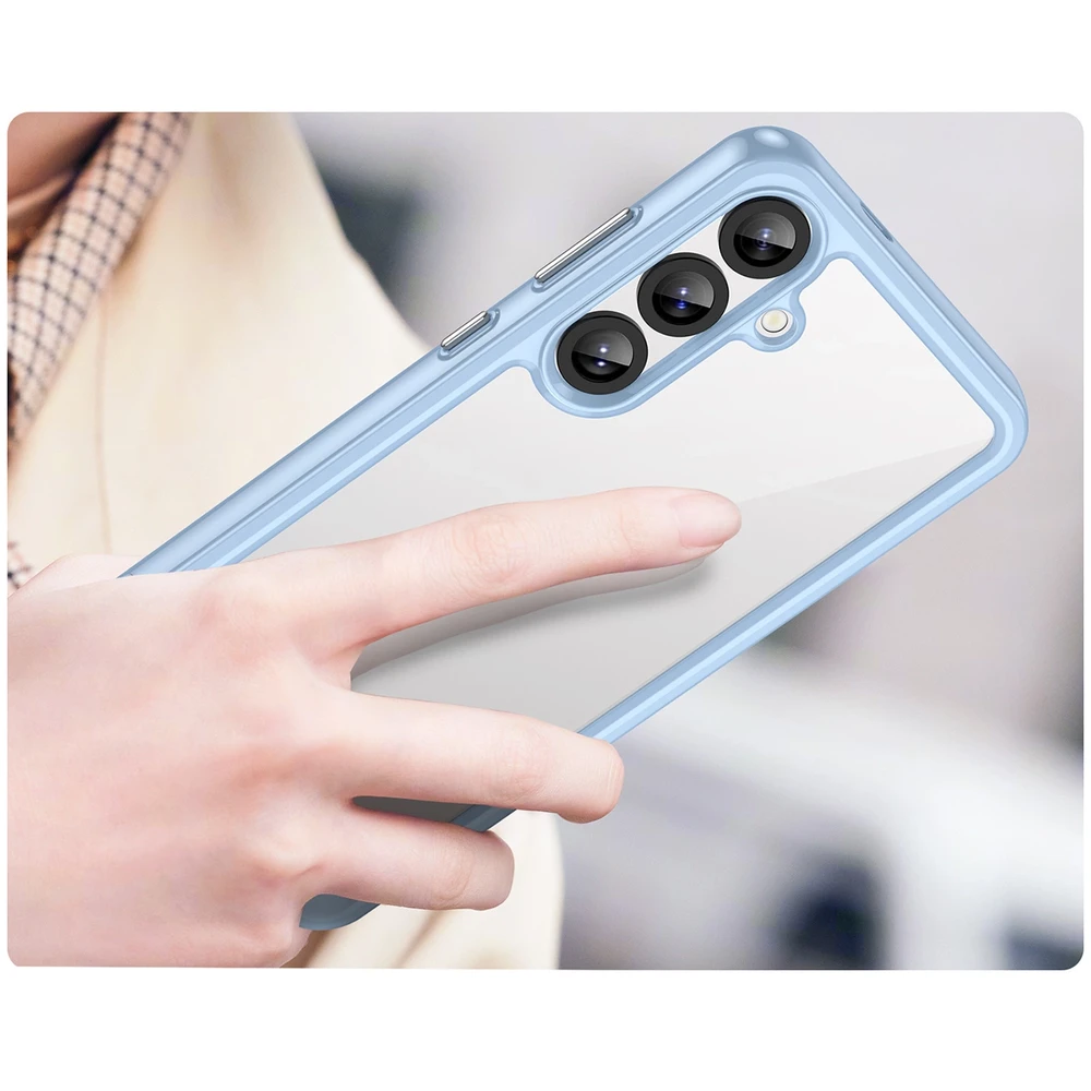 Hurtel Outer Space Samsung Galaxy A36 Cover with Flexible Frame – dėklas telefonui mėlynos spalvos
