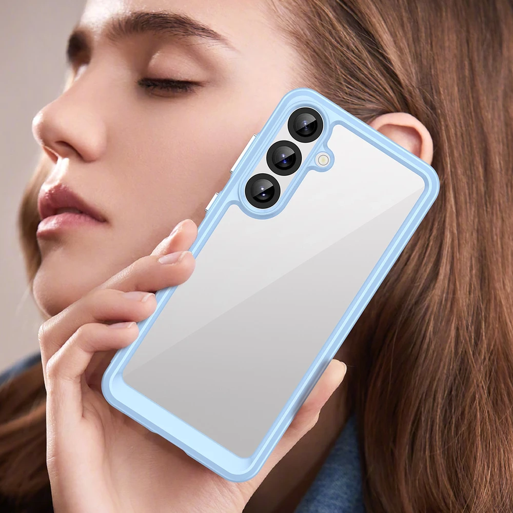 Hurtel Outer Space Samsung Galaxy A36 Cover with Flexible Frame – dėklas telefonui mėlynos spalvos
