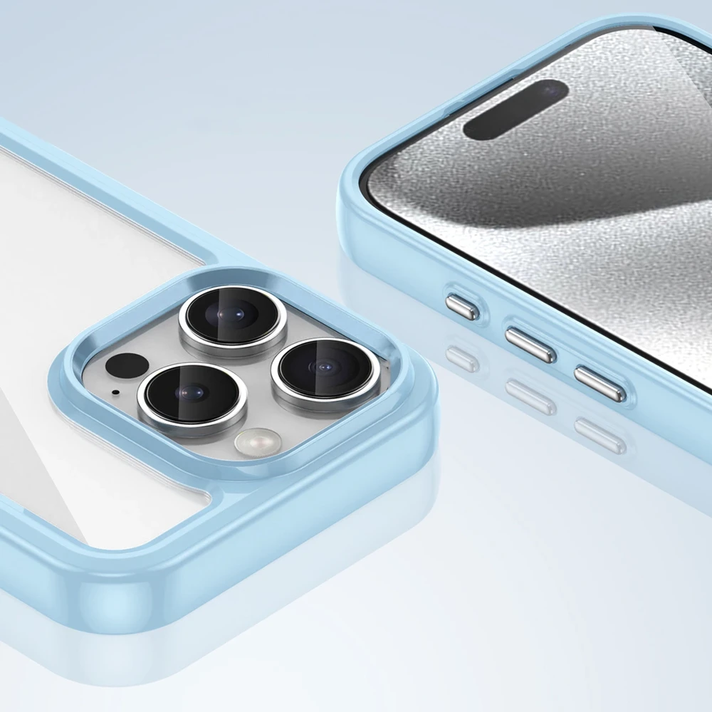 Hurtel Outer Space Gel Frame Apple iPhone 16 Pro Max – dėklas telefonui mėlynos spalvos