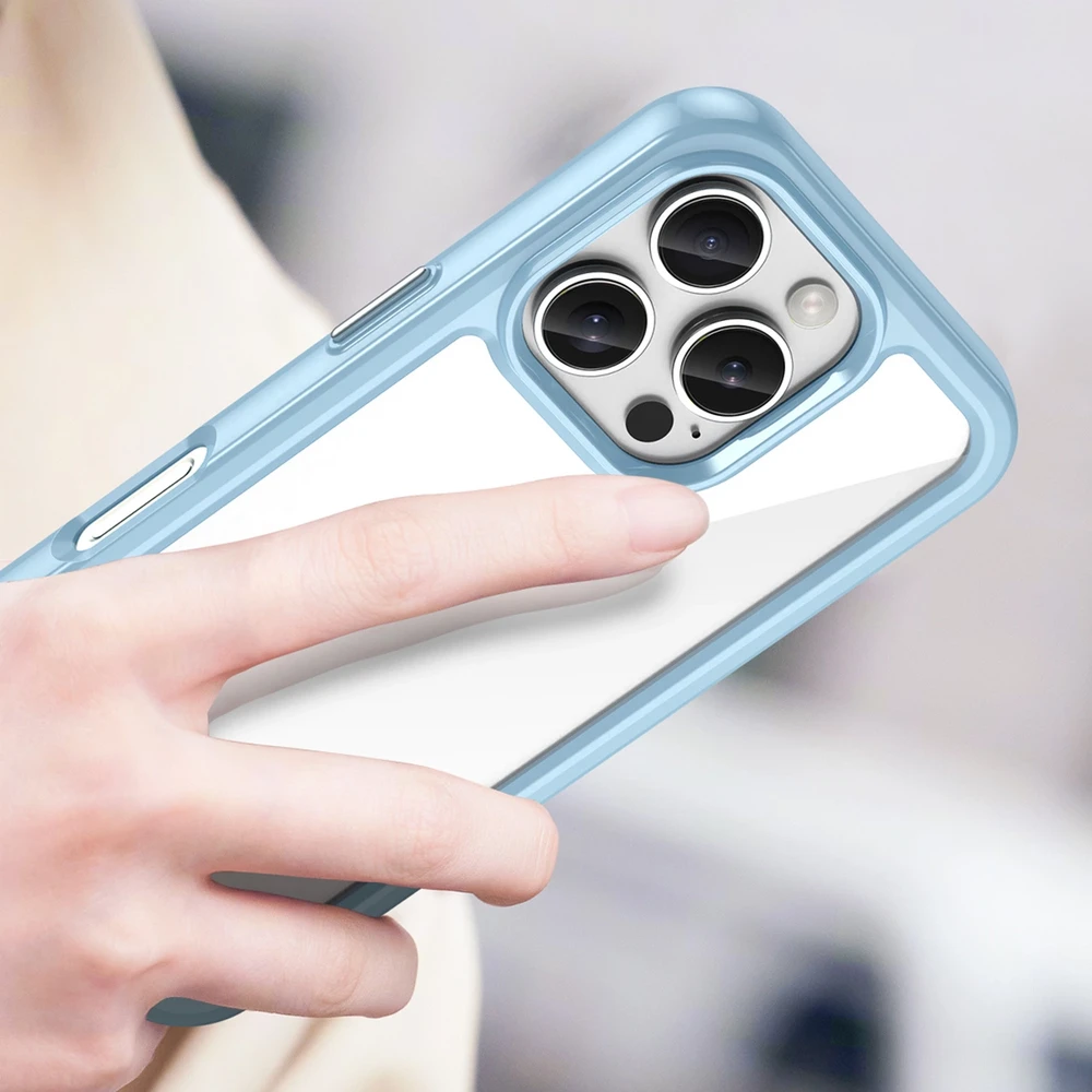 Hurtel Outer Space Gel Frame Apple iPhone 16 Pro Max – dėklas telefonui mėlynos spalvos