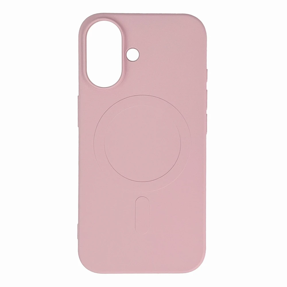 Hurtel Liquid Silikoninis MagSafe Apple iPhone 16 Plus – light dėklas telefonui rožinės spalvos