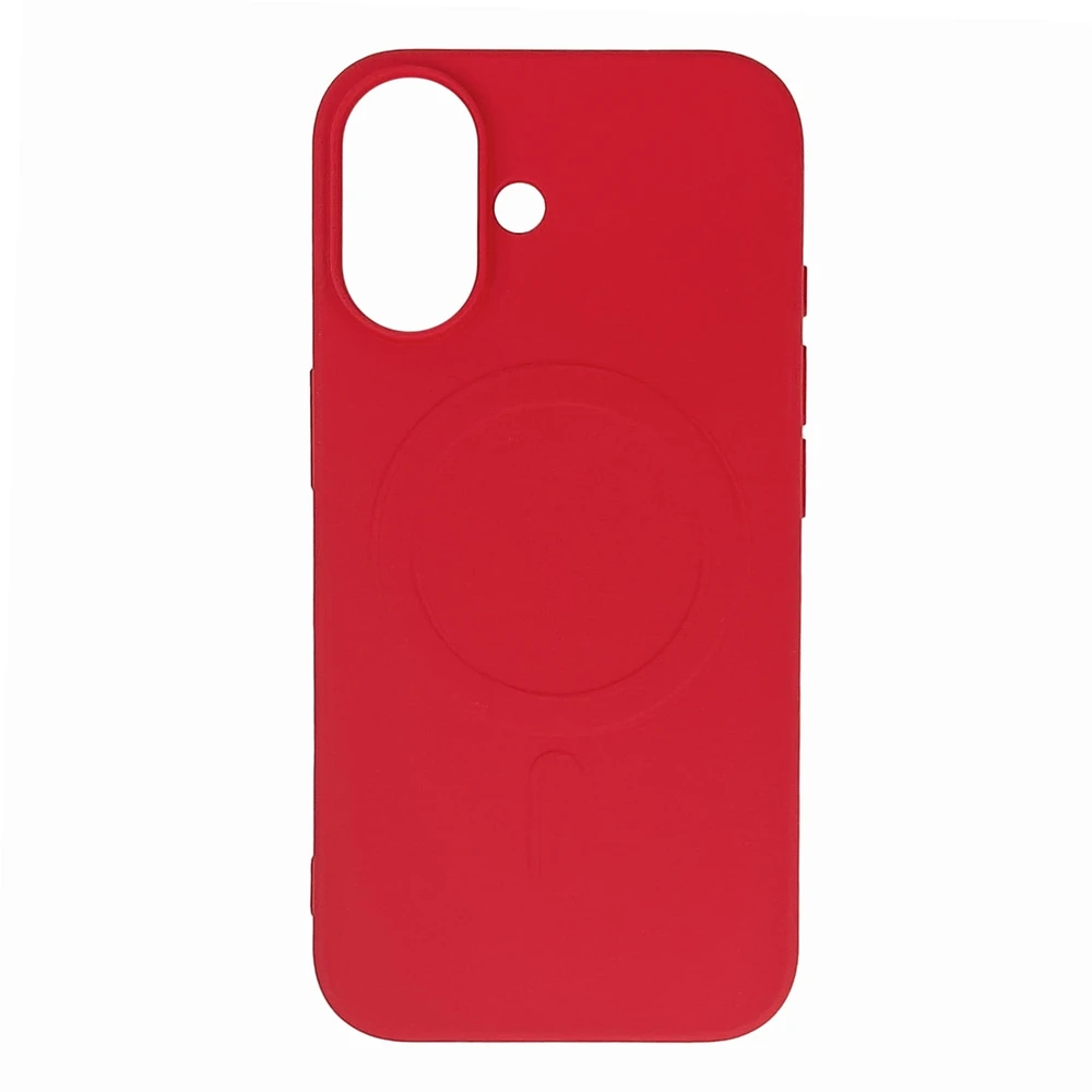 Hurtel Liquid Silikoninis MagSafe Apple iPhone 16 – dėklas telefonui raudonos spalvos