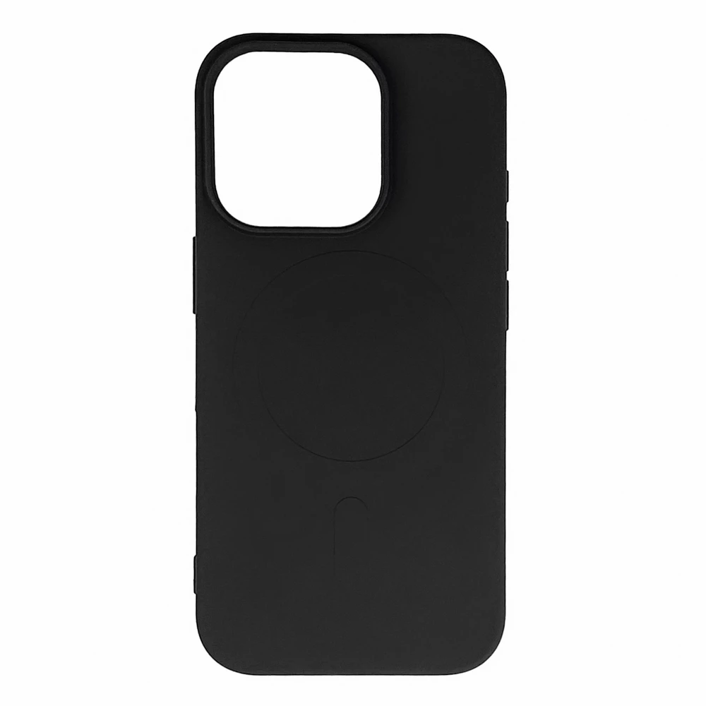 Hurtel Liquid Silikoninis dėklas MagSafe Apple iPhone 16 Pro Max – dėklas telefonui juodos spalvos