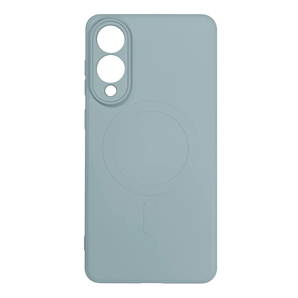 Hurtel Liquid Silikoninis dėklas su MagSafe skirtas Samsung Galaxy S25 Edge – mėlynos spalvos