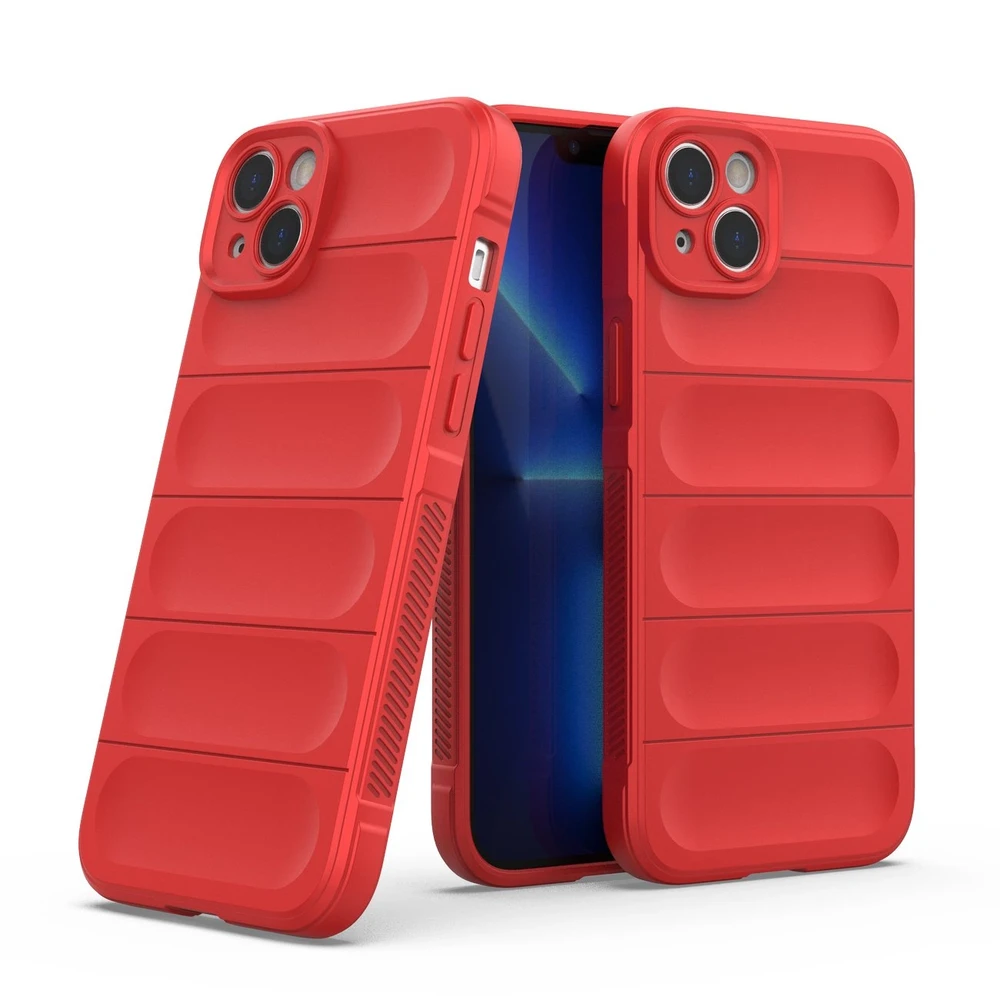 Hurtel Magic Shield dėklas skirtas iPhone 14 Plus, raudonas