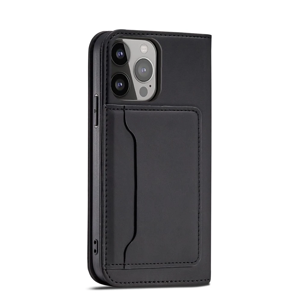 Hurtel Magnet atverčiamas dėklas skirtas iPhone 14 Plus, juodas