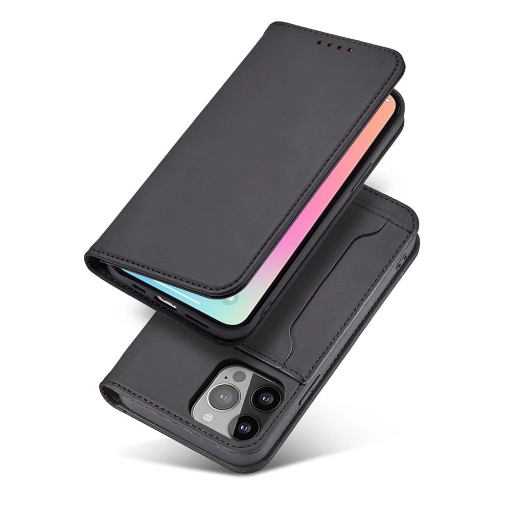 Hurtel Magnet atverčiamas dėklas skirtas iPhone 14 Pro, juodas