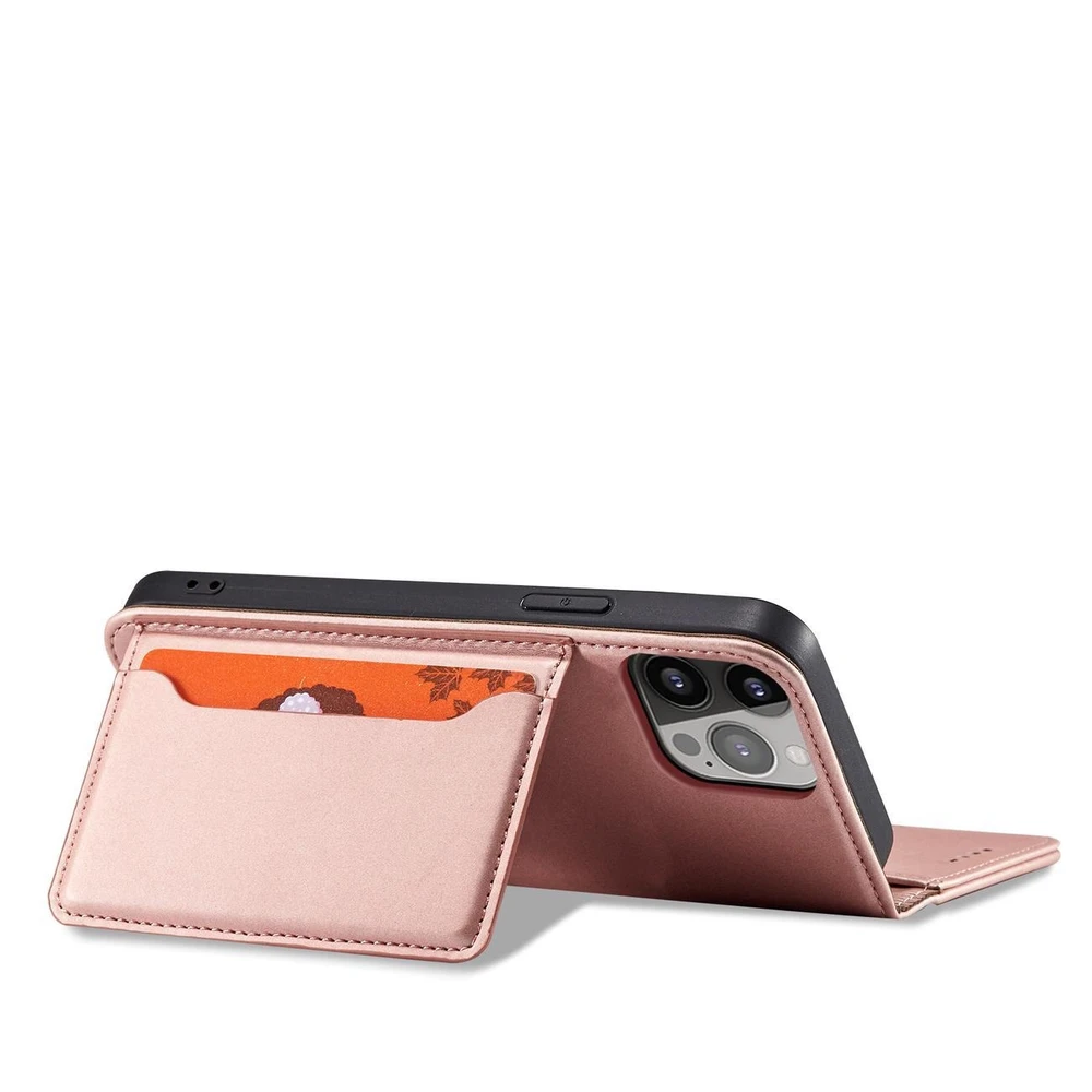 Hurtel Magnet atverčiamas dėklas skirtas iPhone 14 Pro, rožinis