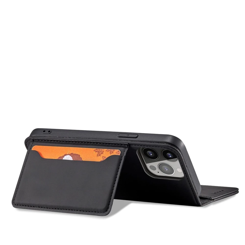 Hurtel Magnet atverčiamas dėklas skirtas iPhone 14 Plus, juodas