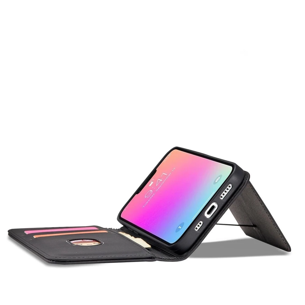 Hurtel Magnet atverčiamas dėklas skirtas iPhone 14 Plus, juodas