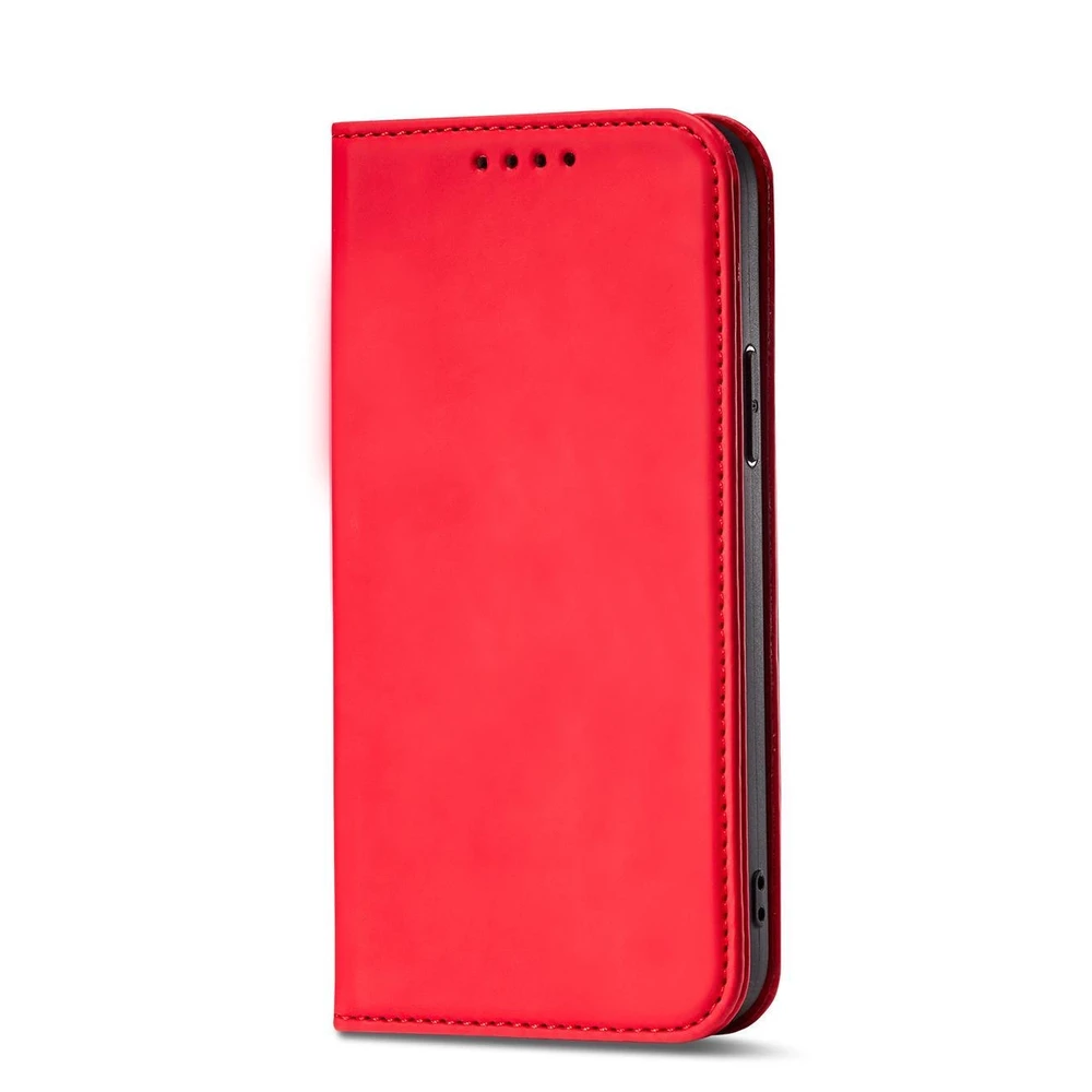 Hurtel Magnet Card dėklas skirtas iPhone 13 Pro Max, raudonas