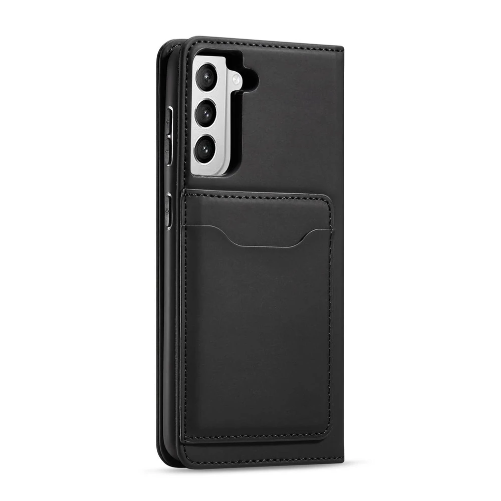Hurtel Magnet Card dėklas skirtas Samsung Galaxy S22 + (S22 Plus), juodas
