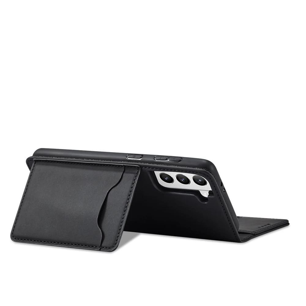 Hurtel Magnet Card dėklas skirtas Samsung Galaxy S22 + (S22 Plus), juodas