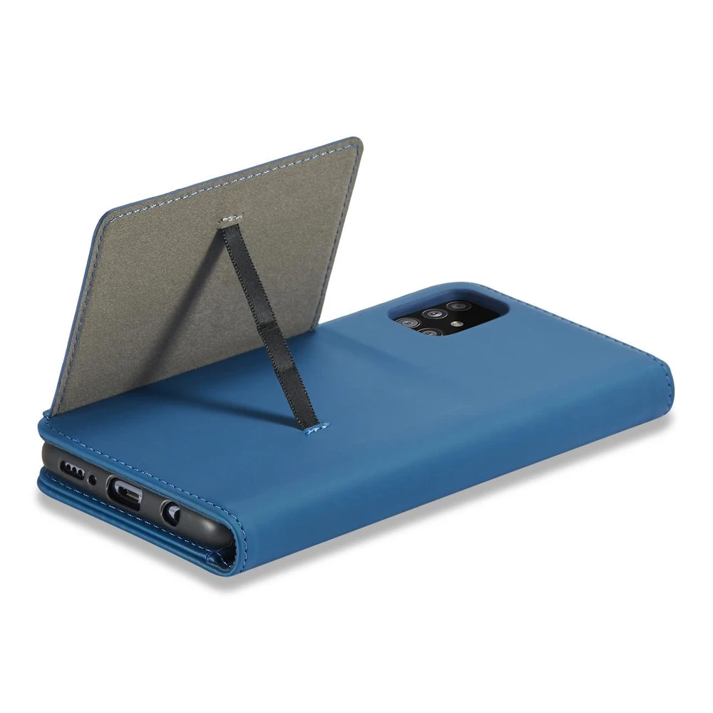 Hurtel Magnet Card dėklas skirtas Samsung Galaxy A13 5G, mėlynas
