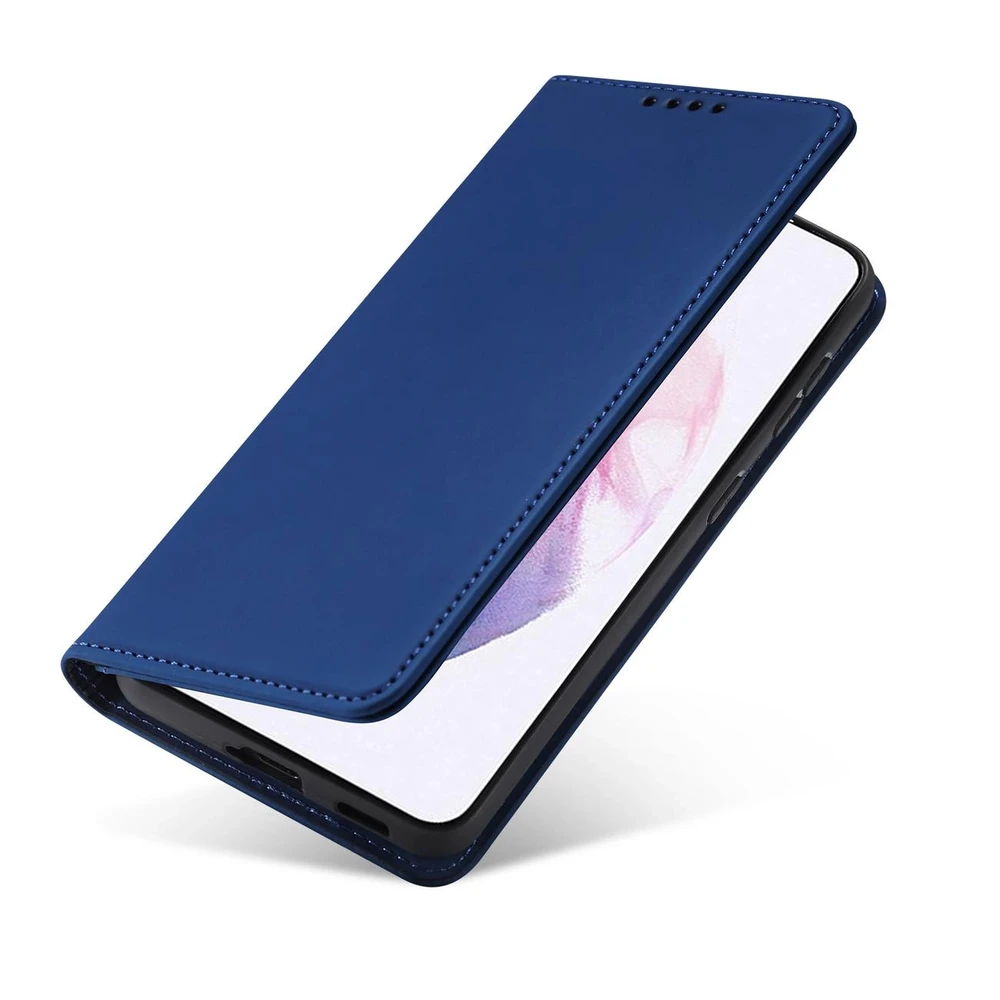Hurtel Magnet Card dėklas skirtas Samsung Galaxy S22 + (S22 Plus), mėlynas