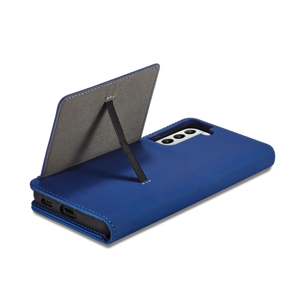 Hurtel Magnet Card dėklas skirtas Samsung Galaxy S22 + (S22 Plus), mėlynas