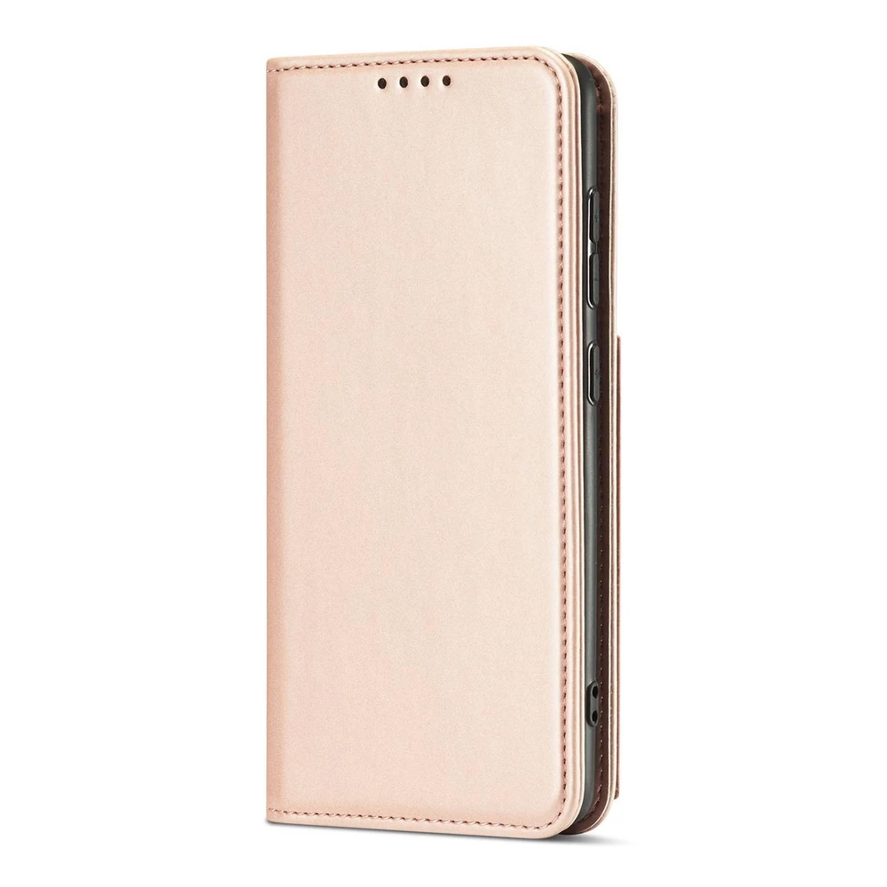 Hurtel Magnet Card dėklas skirtas Samsung Galaxy A12 5G, rožinis