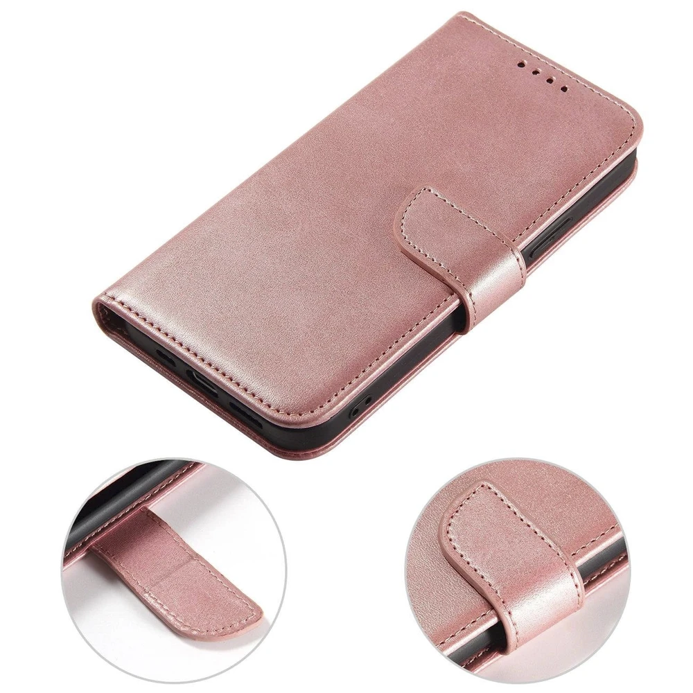 Hurtel Magnet Case Samsung Galaxy S24 FE dėklas telefonui rožinės spalvos