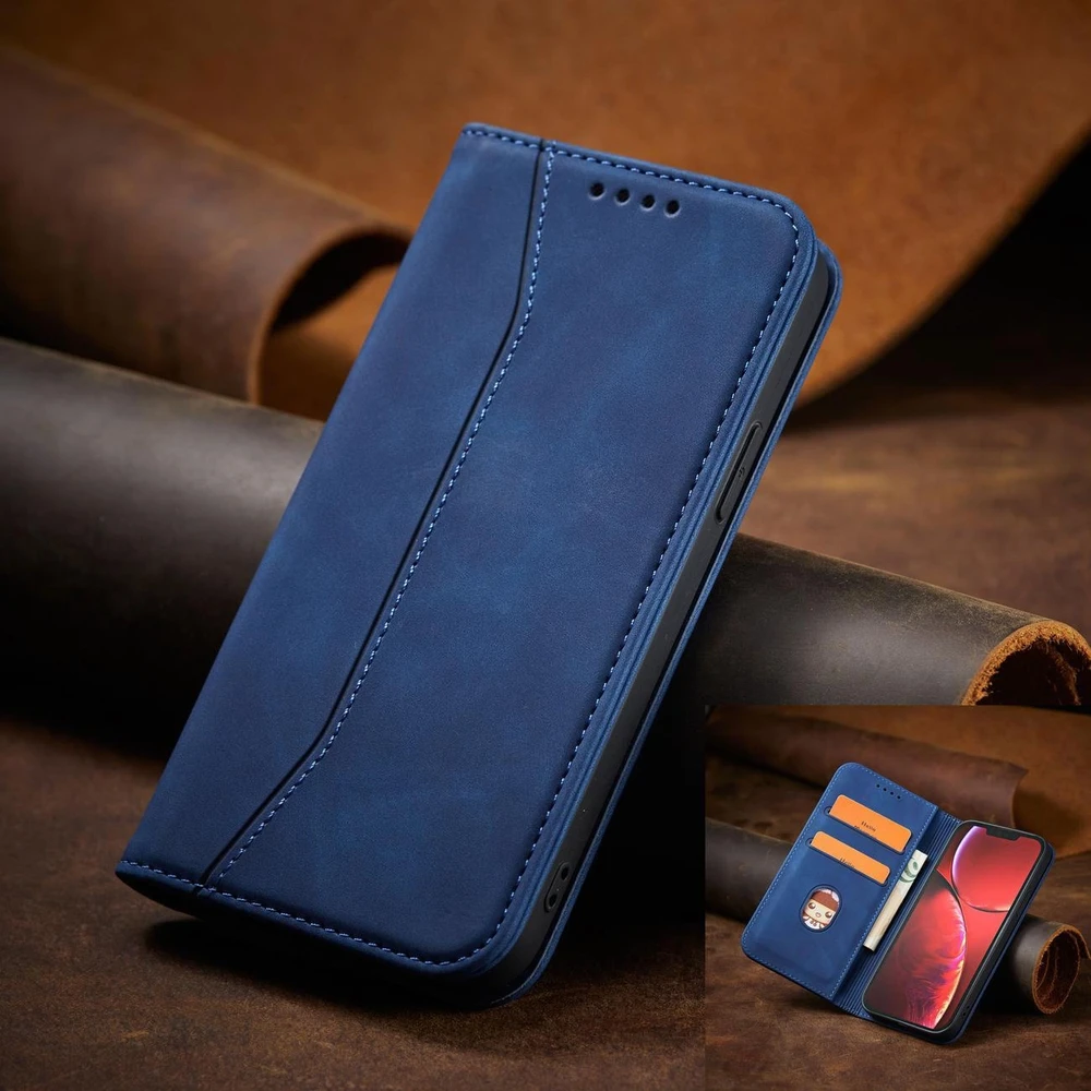 Hurtel Magnet Fancy dėklas, skirtas iPhone 14 Pro Max, mėlynas