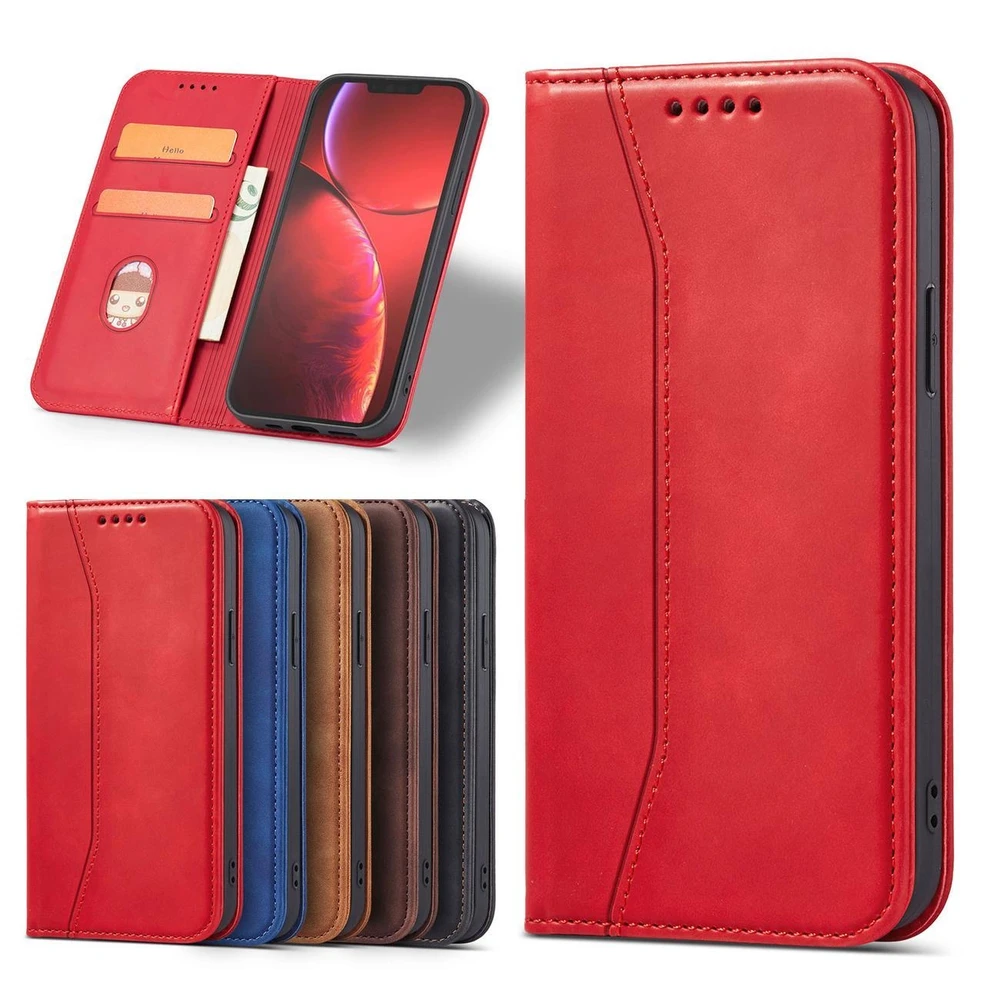 Hurtel Magnet Fancy dėklas, skirtas iPhone 14 Pro Max, raudonas