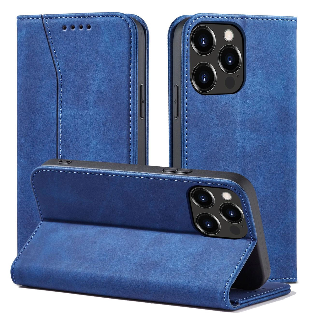 Hurtel Magnet Fancy dėklas, skirtas iPhone 13 Pro, mėlynas