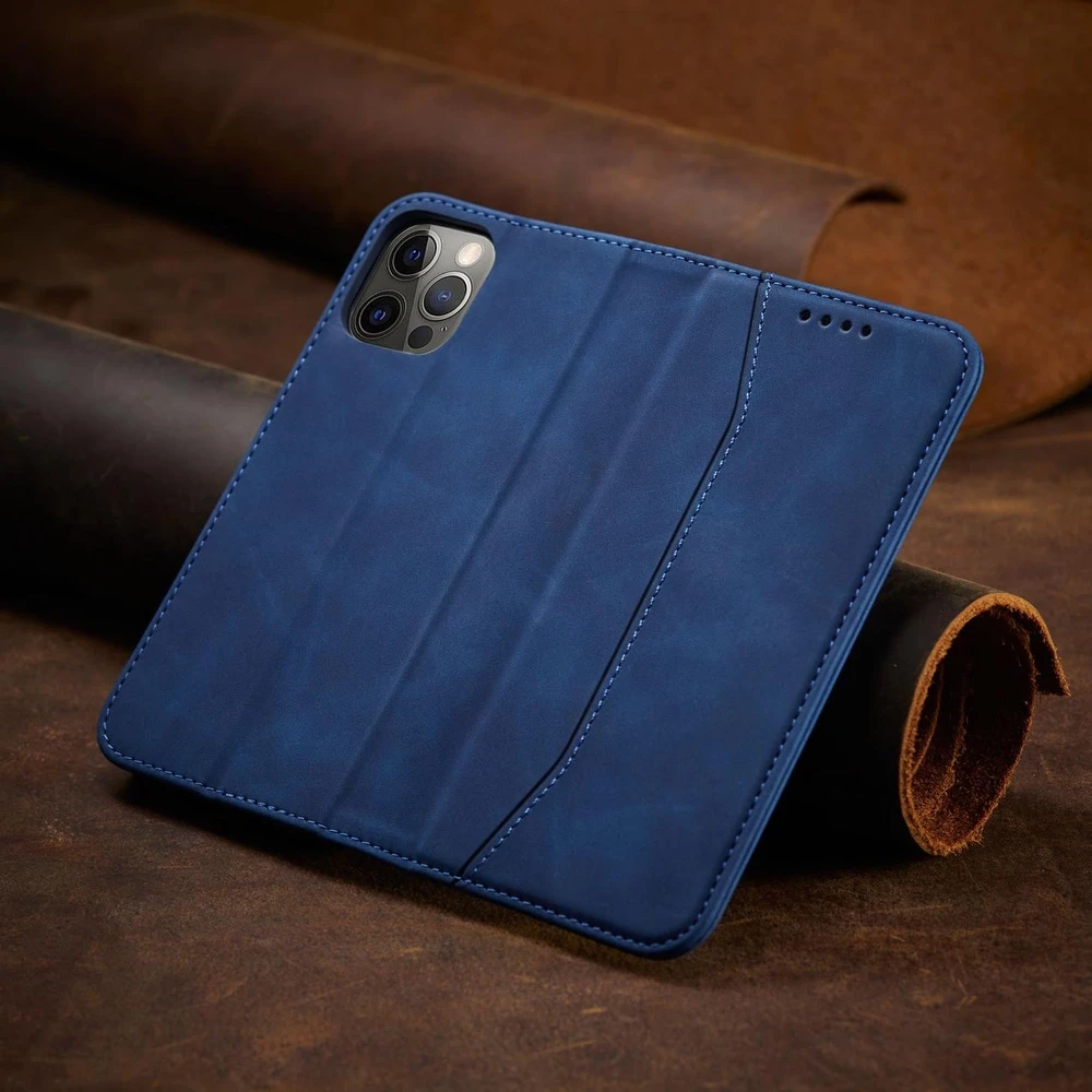 Hurtel Magnet Fancy dėklas, skirtas iPhone 12 Pro Max, mėlynas