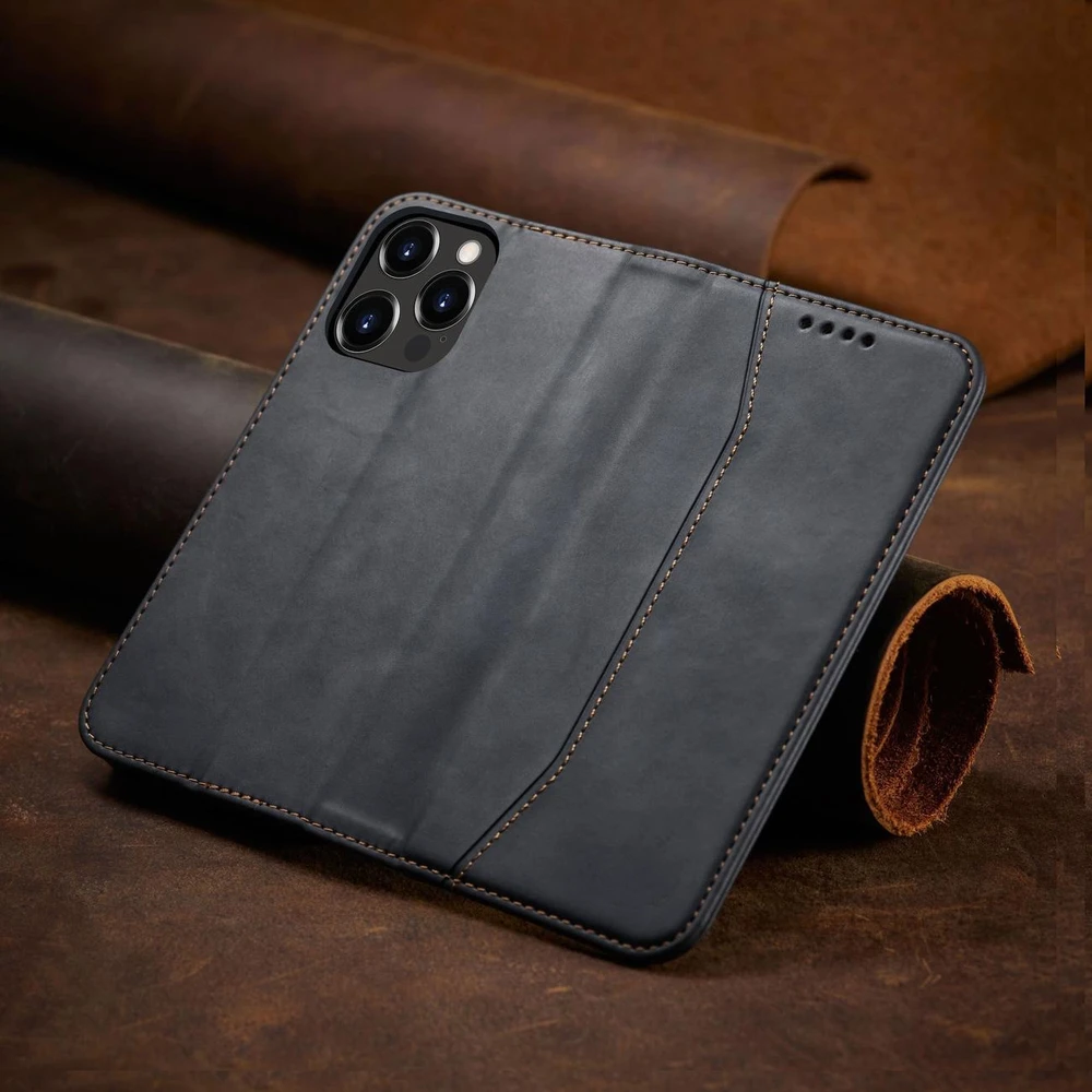 Hurtel Magnet Fancy dėklas, skirtas iPhone 14 Pro Max, juodas
