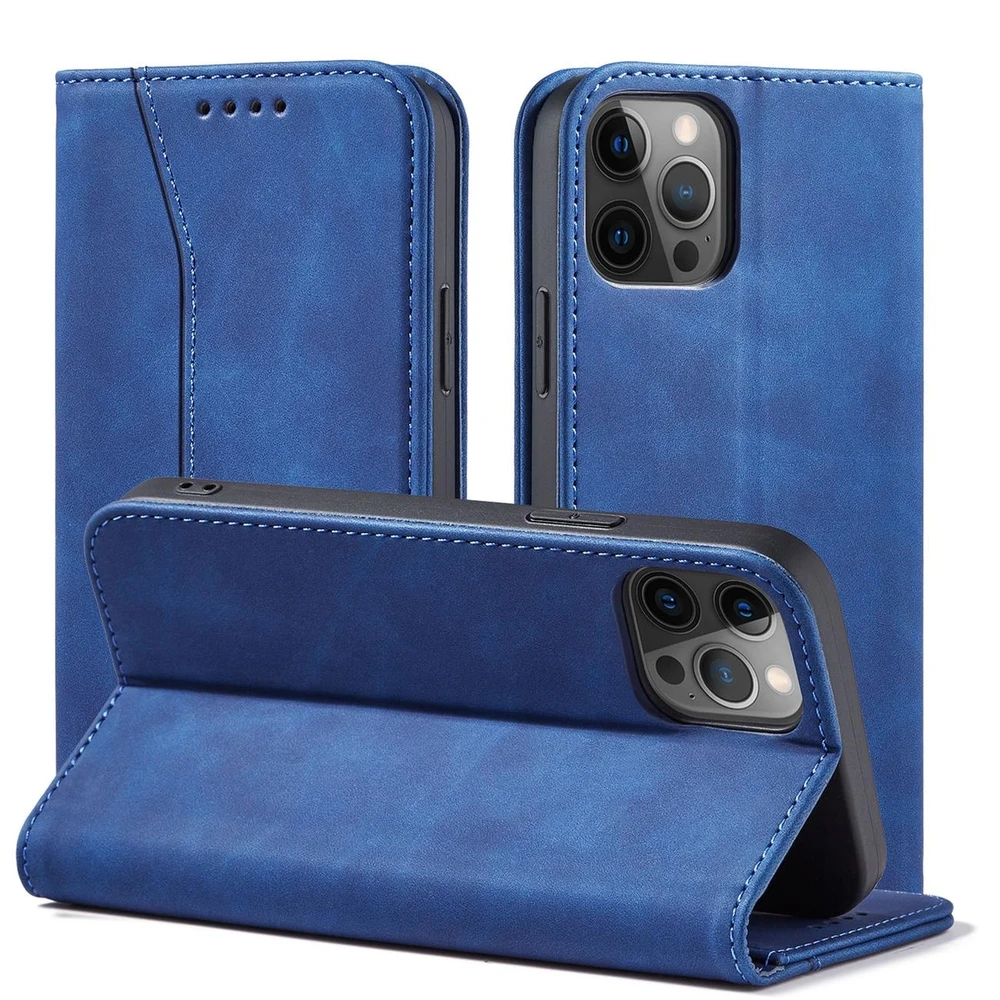Hurtel Magnet Fancy dėklas, skirtas iPhone 12 Pro Max, mėlynas