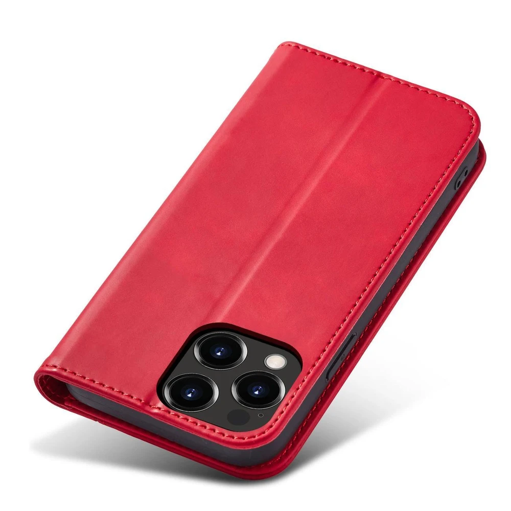 Hurtel Magnet Fancy dėklas, skirtas iPhone 14 Pro Max, raudonas