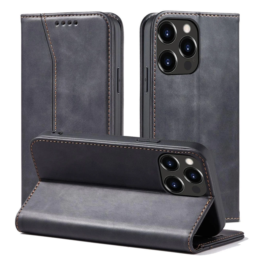 Hurtel Magnet Fancy dėklas, skirtas iPhone 14 Pro Max, juodas