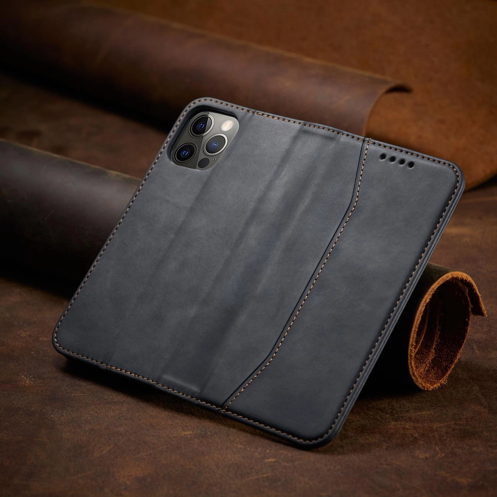 Hurtel Magnet Fancy dėklas, skirtas iPhone 12 Pro Max, juodas