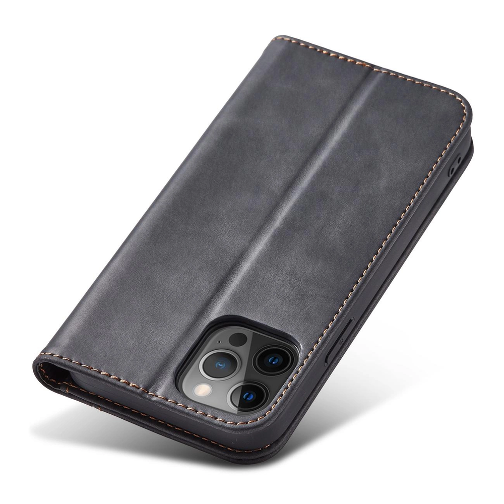 Hurtel Magnet Fancy dėklas, skirtas iPhone 12 Pro Max, juodas